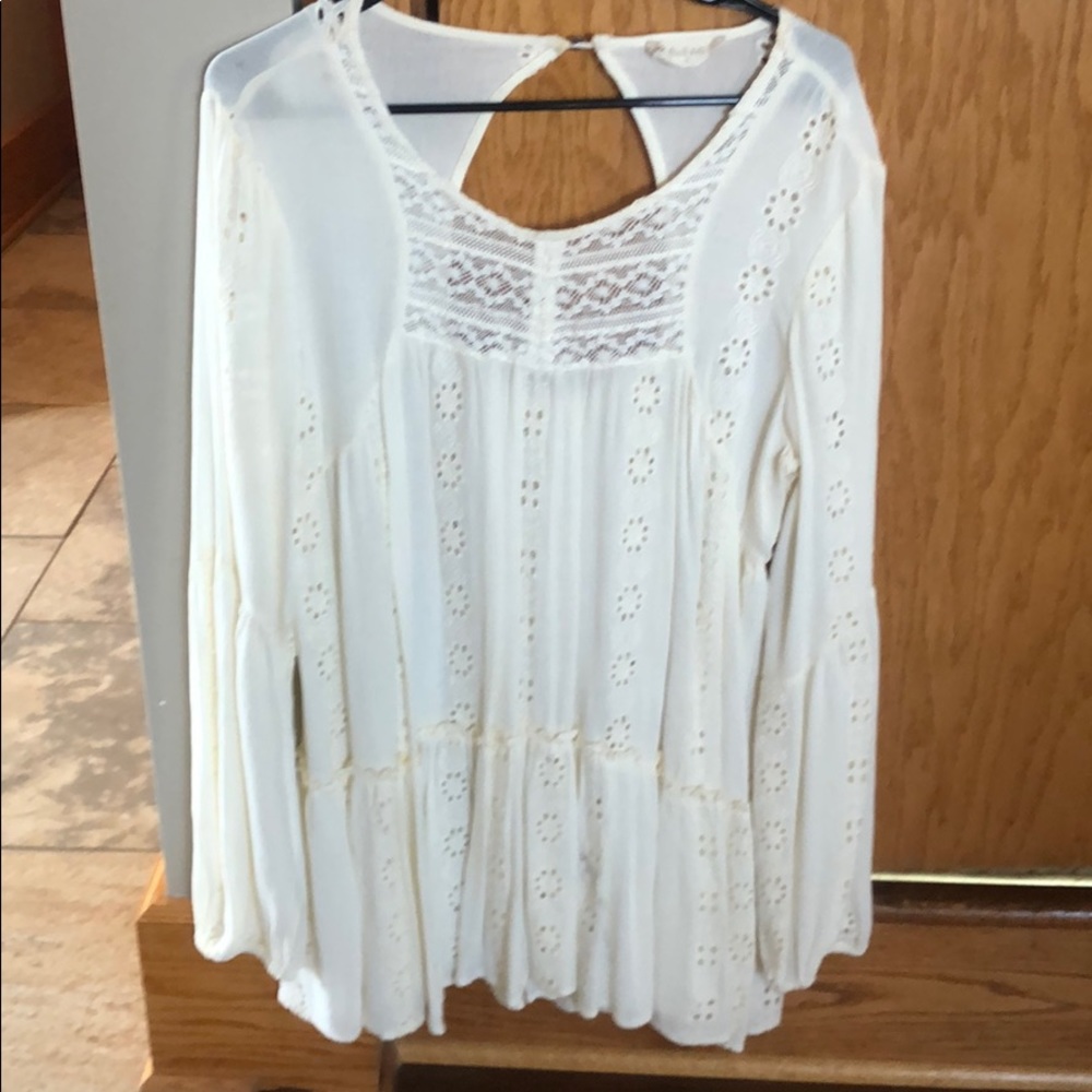 Altar’d State Cream Blouse/Tunic